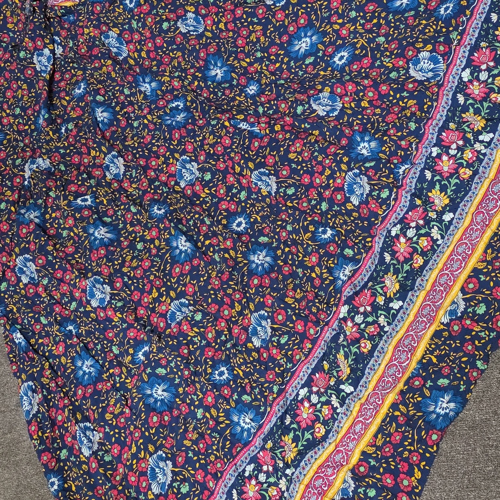 Elegant Blue Floral Maxi Dress - Picture 7 of 8